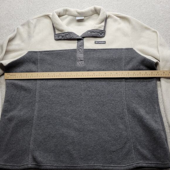 Columbia Men’s 3XL Fleece Pullover Two-Tone Outdoor Hiking Sweatshirt - Picture 4 of 5
